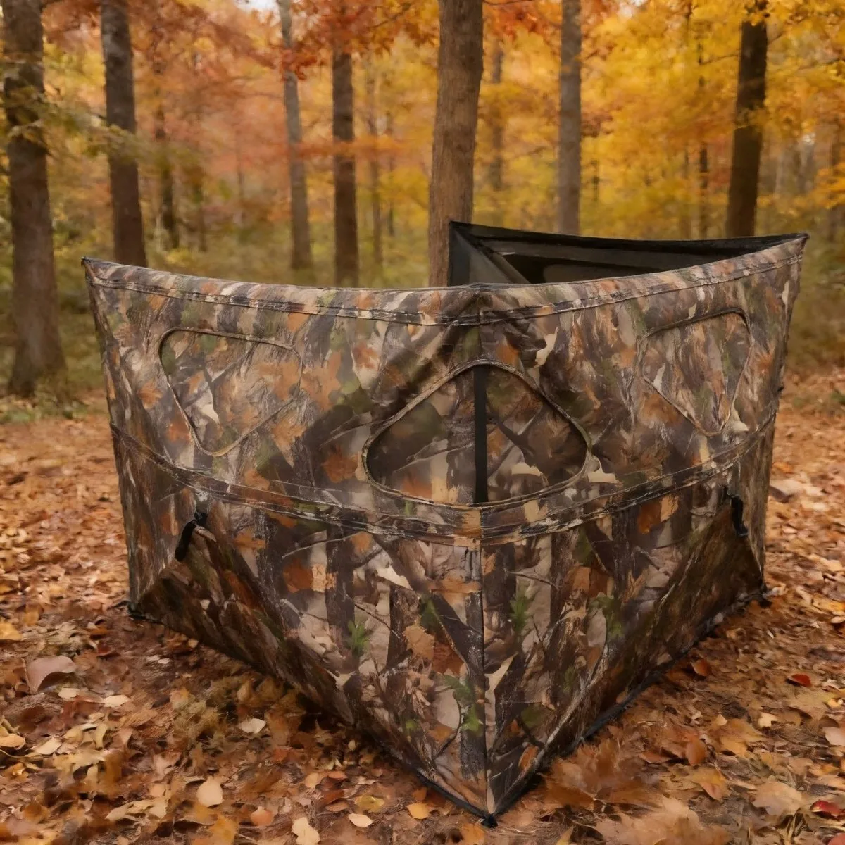 270 ° Portable No Installation Three-sided Camouflage Hunting Tent Fence Outdoor Perspective Hidden