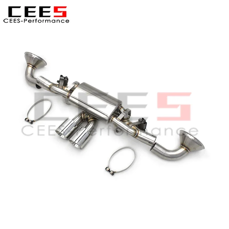 CEES  Racing Exhaust pipes For Porsche 911 992 GT3 4.0 2017-2023 Stainless Steel Racing Car valvetronic Catback Exhaust System