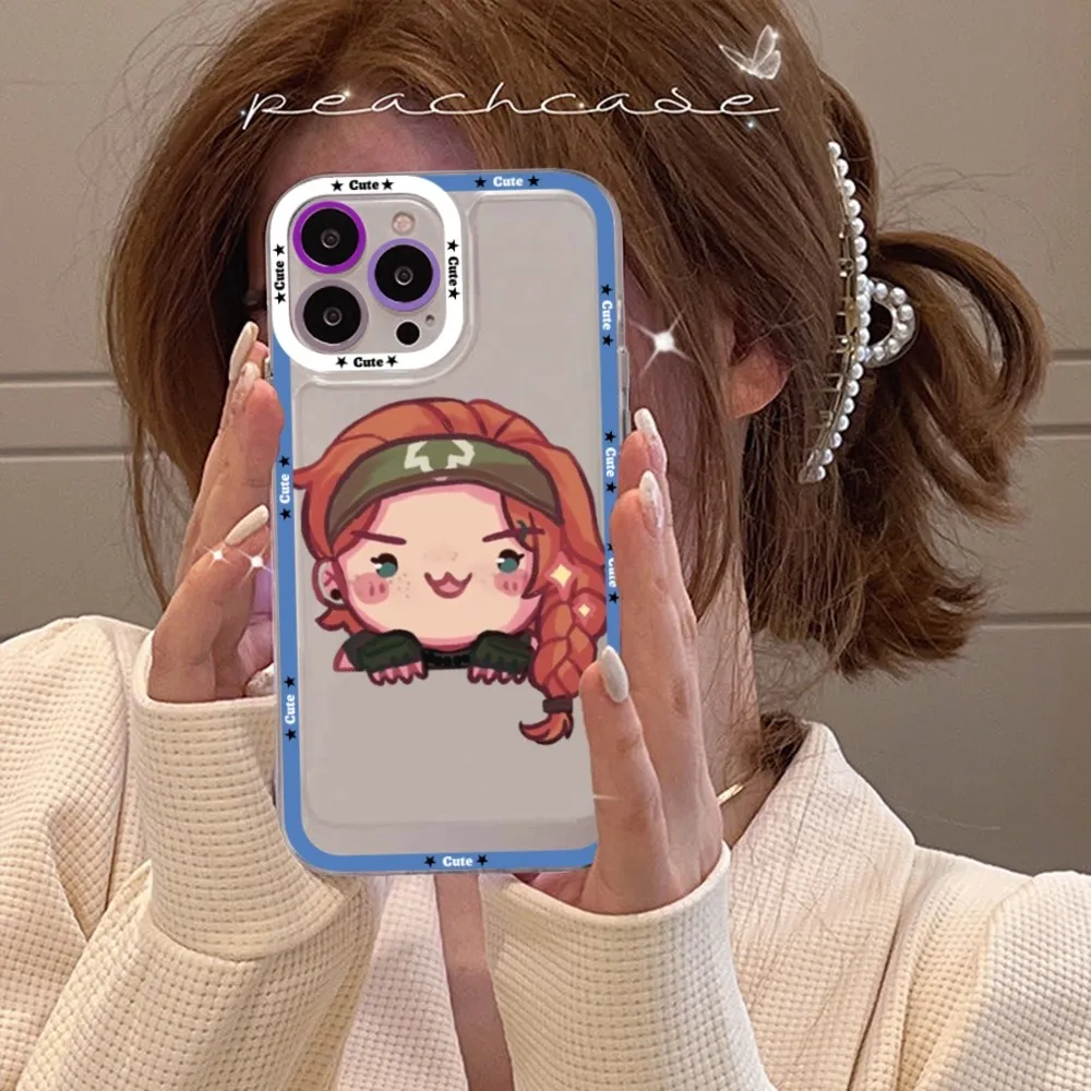 Valorant Game Character Art Phone Case For Samsung S 20 S 21 S 22 S 23 lite plus ultra Mobile Cover