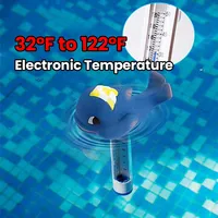 Cartoon Animals Thermometer Versatile Swimming Pool Thermometer Water Temperature Meter for Outdoor Indoor Swimming Pools