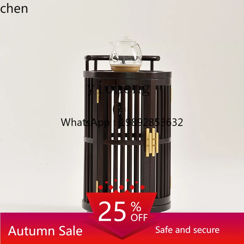 ZML Door Frame National Standard Rosewood Furniture Tea Weagon Movable New Chinese Household Small Tea Table