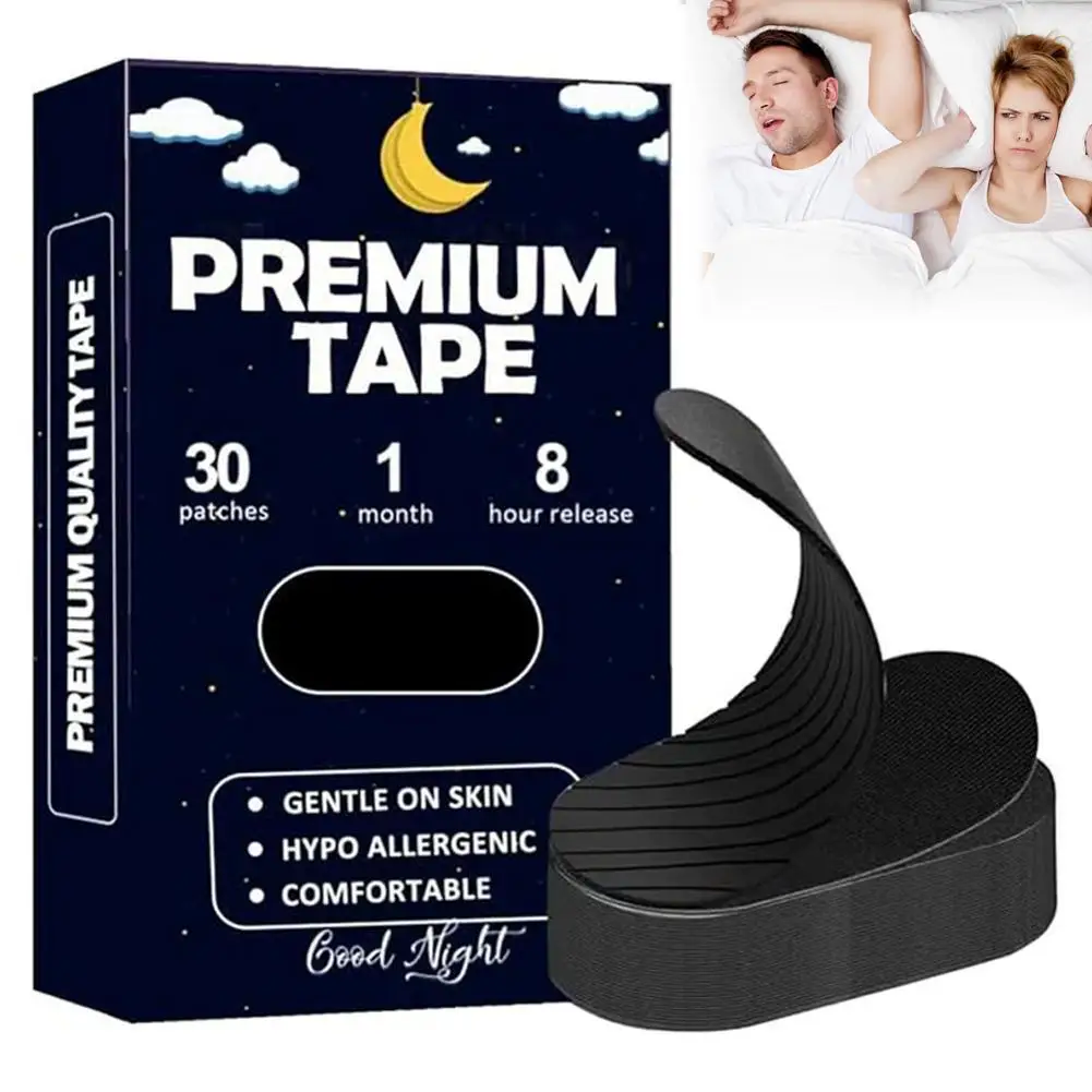 唇型いびき防止パッチ 口呼吸矯正 30枚入り 口呼吸軽減テープ 睡眠改善ステッカー いびき対策用