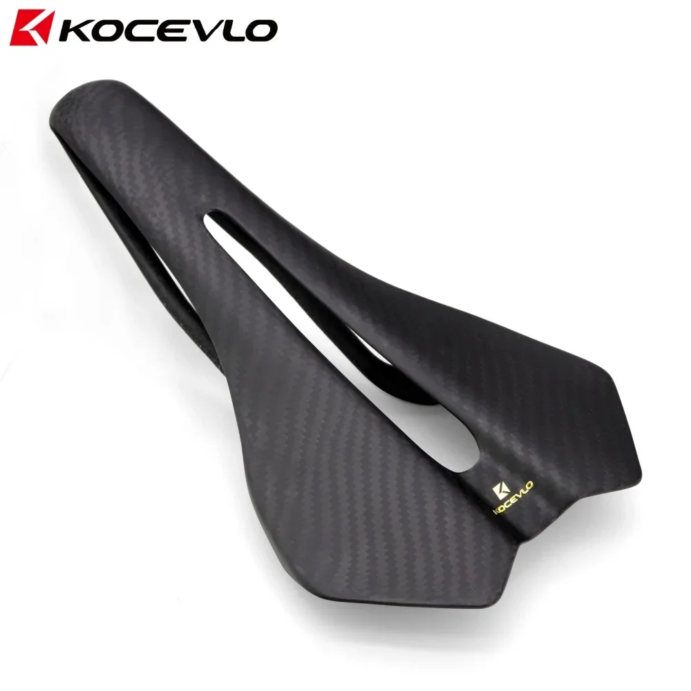 

Carbon Fiber Cycling Saddle Ultralight 90g Integrated Designed Full Carbon Hollow Breathable Road Bike Seat Cushion