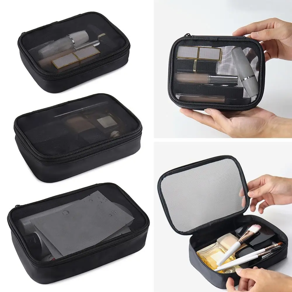 Reizen Rits Transparante Toilettas Cosmetische Tas Mesh Make-Up Tas