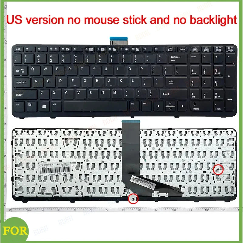 GZEELE nuevo teclado inglés para ordenador portátil HP para ZBOOK 15 G1 ZBOOK 15 G2 ZBOOK 17 G1 ZBOOK 17 G2