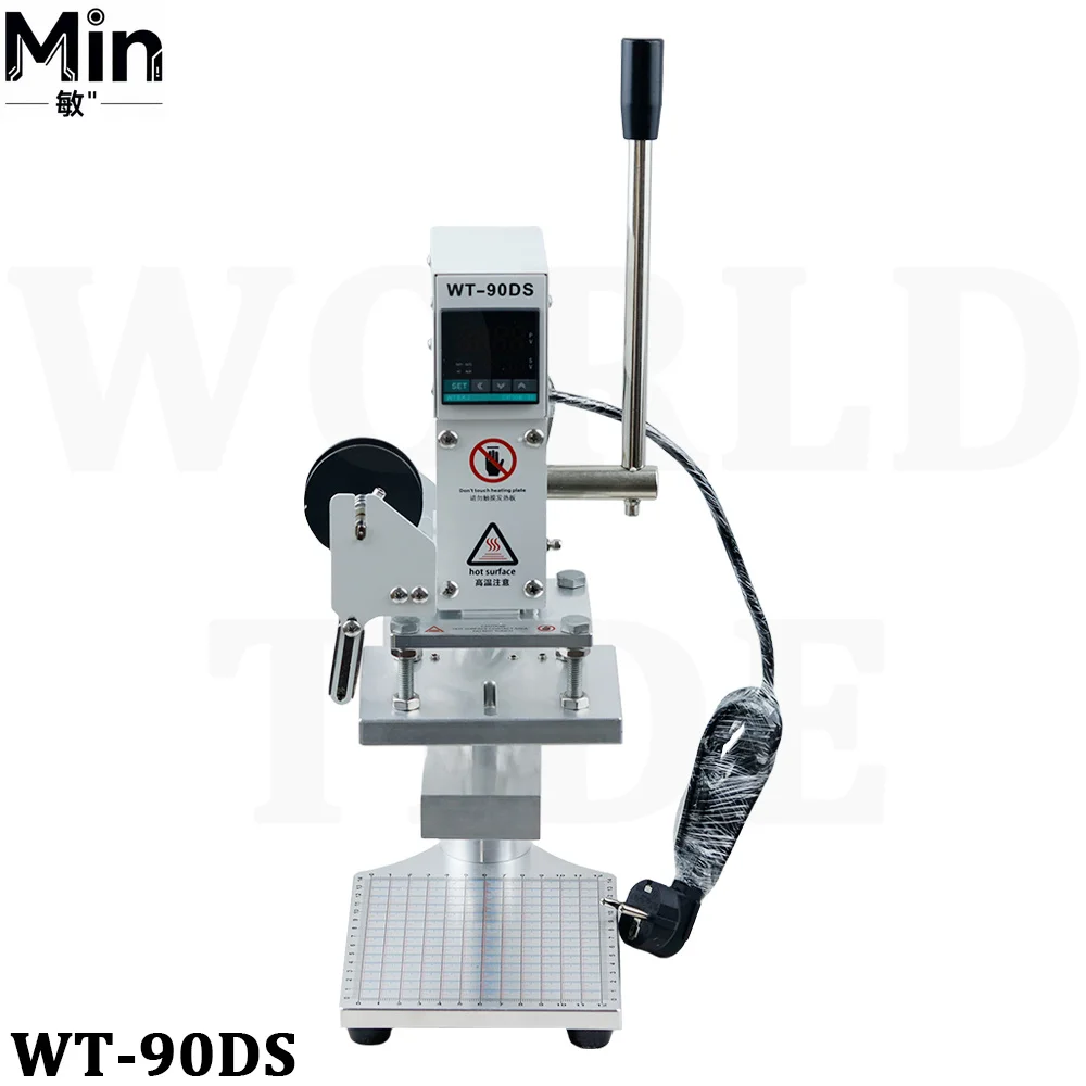 Desktop Small Manual Hot Stamping Machine Leather Hot Press Indentation Branding Machine for Leather Craft Printing