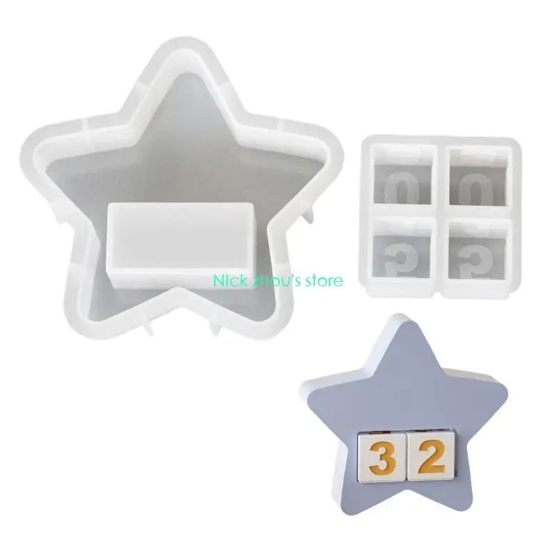 E15E Набор прочных силиконовых форм для подсвечников с обратным отсчетом для поделок разных размеров