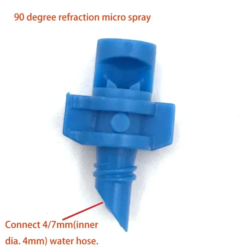 10Pcs/Lot Garden Mist Cooling System Plastic 90 Degree Refractive Sprinkler Atomization Sprayer Garden Micro Irrigation