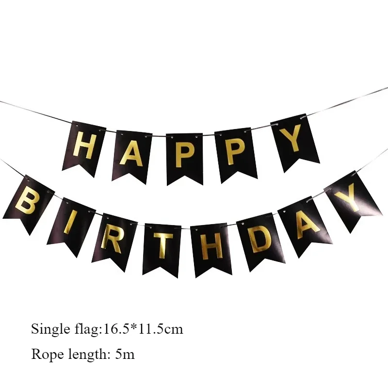 NEUE Alles Gute zum Geburtstag Banner Bunting Flagge Party Dekoration Kinder Dekor Kinder Ornament Baby Bunte Mädchen Junge Parti Liefert – Detail 1