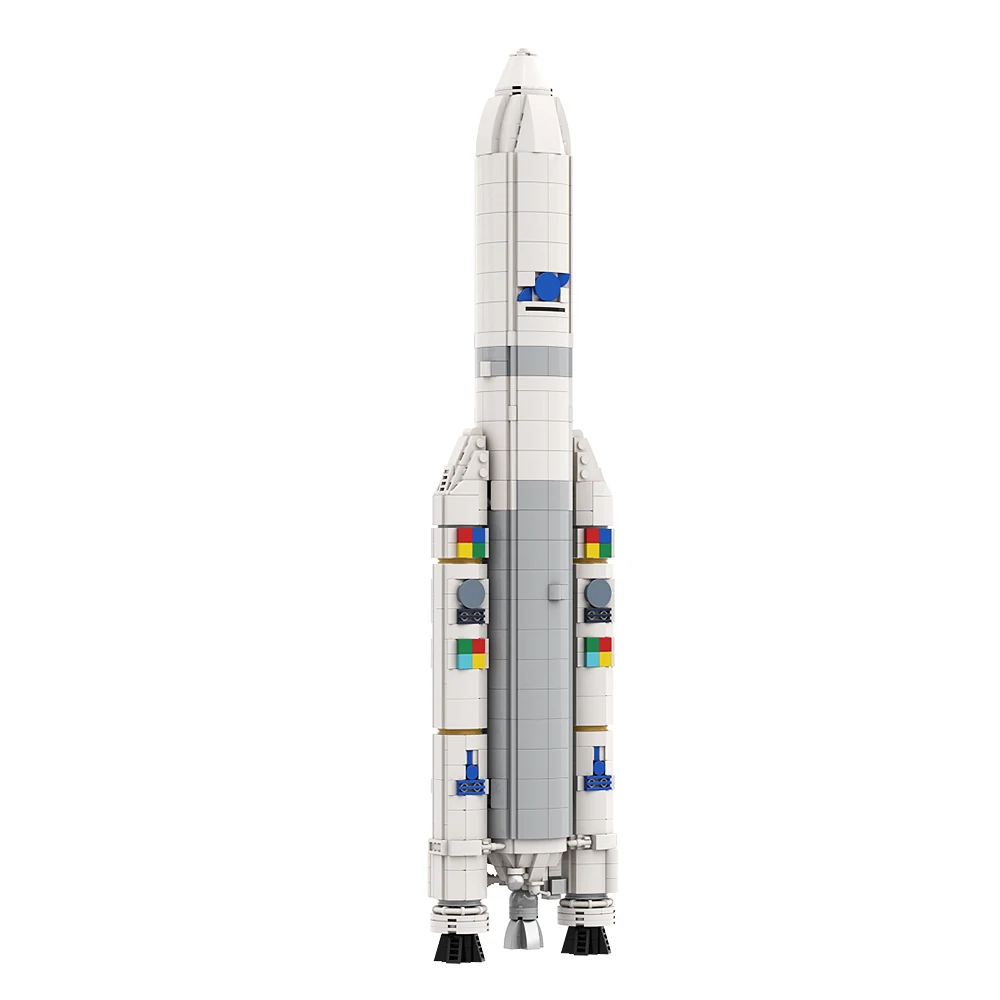 

Gobricks MOC Aerospace Ariane 5 ECA Space Rocket Building Blocks Space Shuttle Bricks Set Educational Toys For Kid Gift