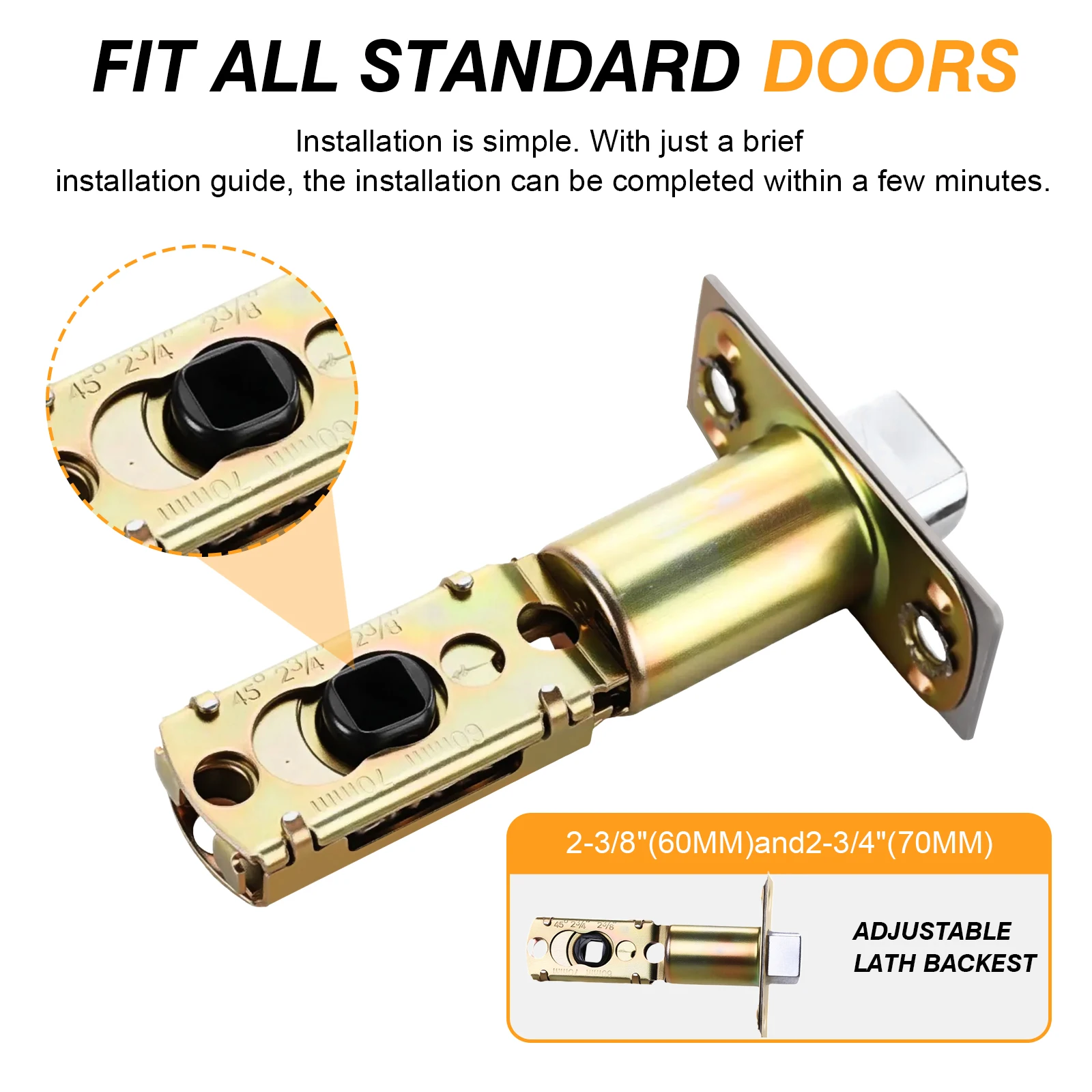 

Дверные ручки-рычаги с замками и бесключевым доступом для входных дверей и дверей спален (левая/правая сторона)