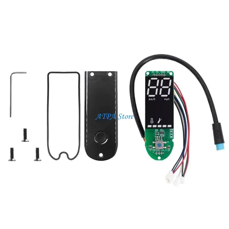 

U13C Enhanced Scooter Dashboard Circuit Board Featuring Bluetooth-compatible Function & Screen Cover Simple Installation for MAX