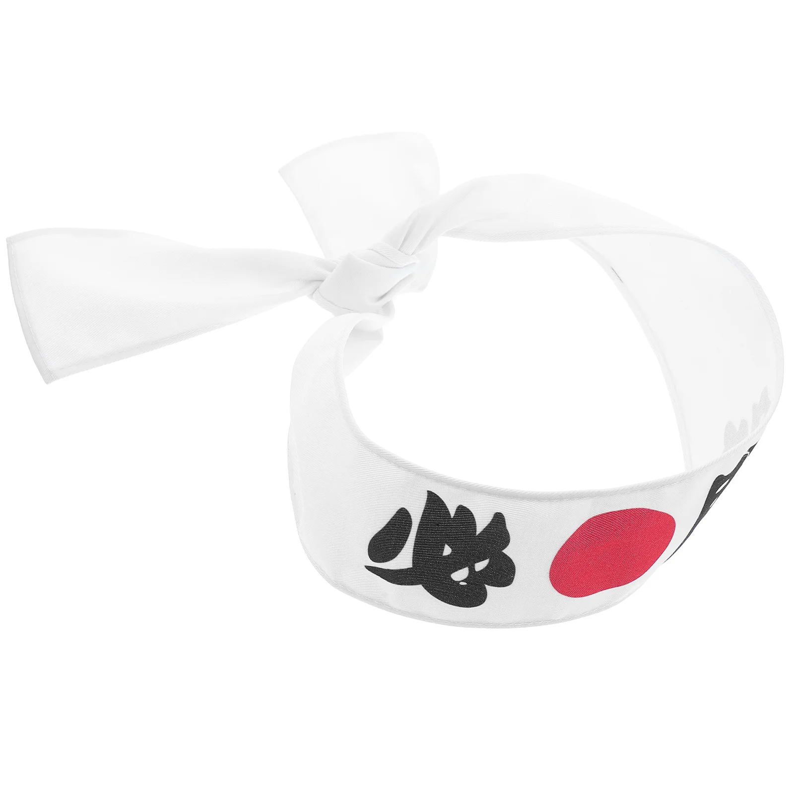 

Japanese Samurai Headband Men Kanji Print Ninja Karate Sushi Chef Cooking Workout Headband Breathable Sport Cosplay