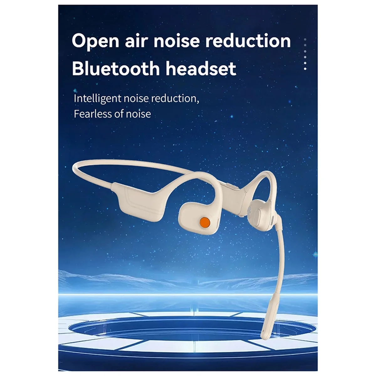 SMIEA DG09 Cuffia a conduzione ossea Wireless Bluetooth5.3 Auricolari per sport all'aria aperta IPX5 Impermeabile vivavoce con microfono A