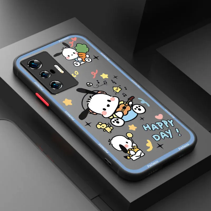 Cute Pochacco Phone Case For Vivo X70 Pro Y02 Y15 Y22 Y76 S Y16 Y17 Y20 Y21 Y27 Y35 Y50 Y72 Y75 Y77 Y78 Y85 Y91 Y93