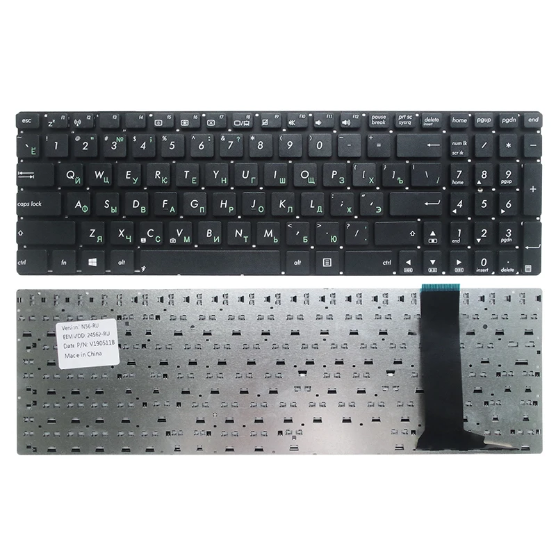 الولايات المتحدة/RU/PO/FR/SP لوحة مفاتيح الكمبيوتر المحمول ل ASUS U500VZ N76 R500V R505 S550C N76V/S Q550L N750 N550J N56XI363VZ G550JK/JX القاعدة السفلية