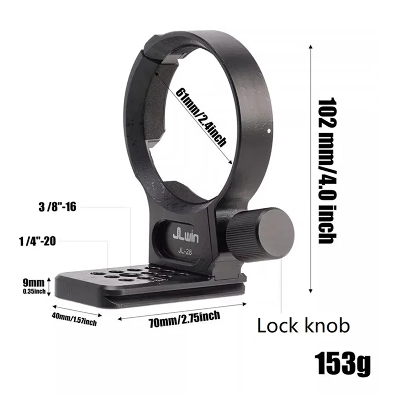 ABKI-Jlwin عدسة ترايبود الدائري لسوني FE24-105/85 مللي متر/24 مللي متر Fe135mm جبل ل Tengen سيجما المحمولة ترايبود حلقة أجزاء اكسسوارات 1