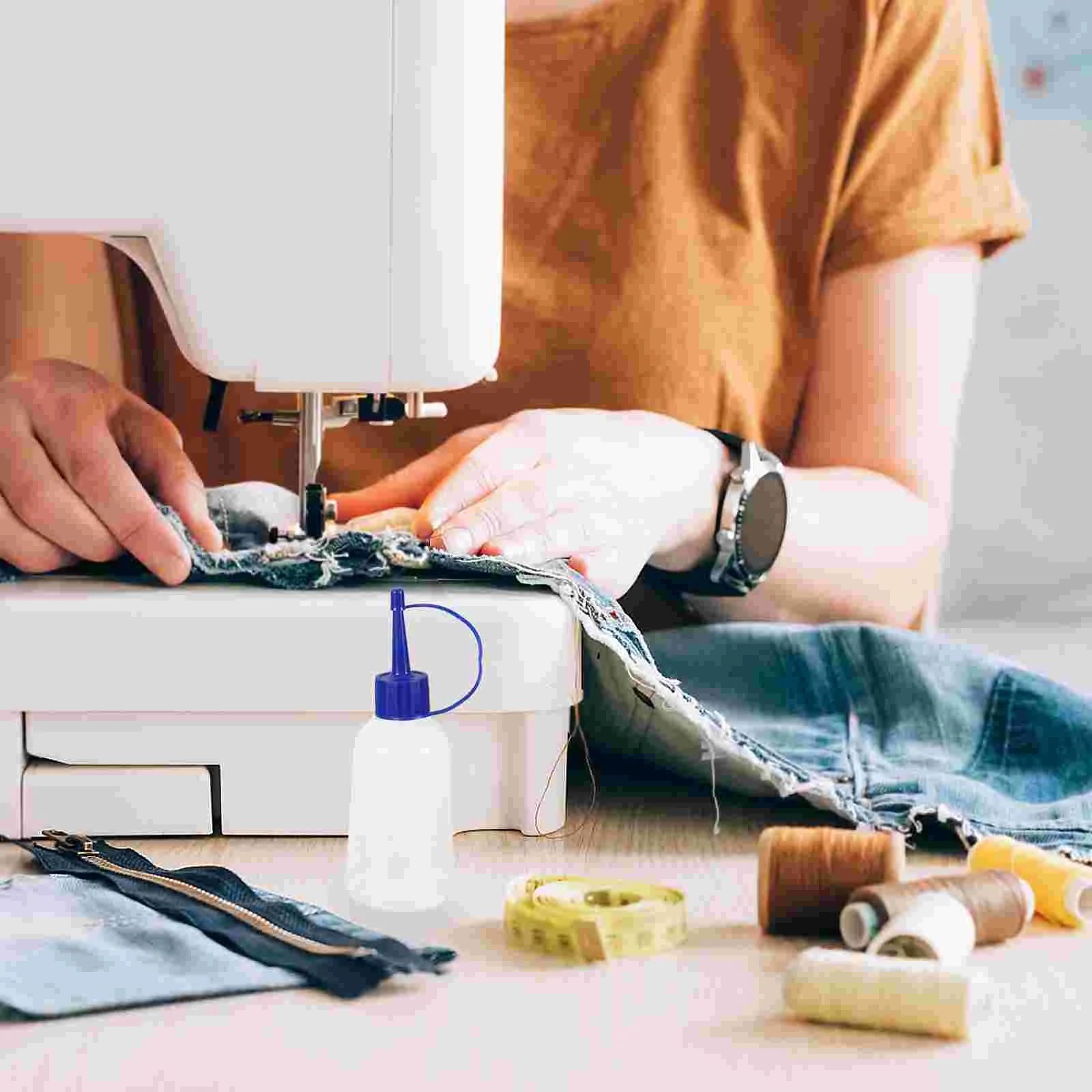 Lecythus 뾰족한 플라스틱 미세 팁 스퀴즈 어플리케이터 병, 접착제 병, 10 개