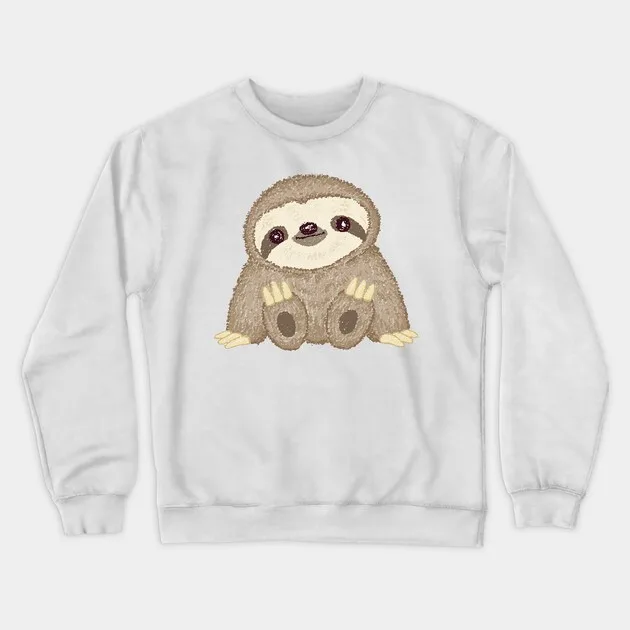 

Autumn and Winter Adorable Sloth Tribute Sweatshirt, "Cute Sloth Graphic" for A Trendy Look