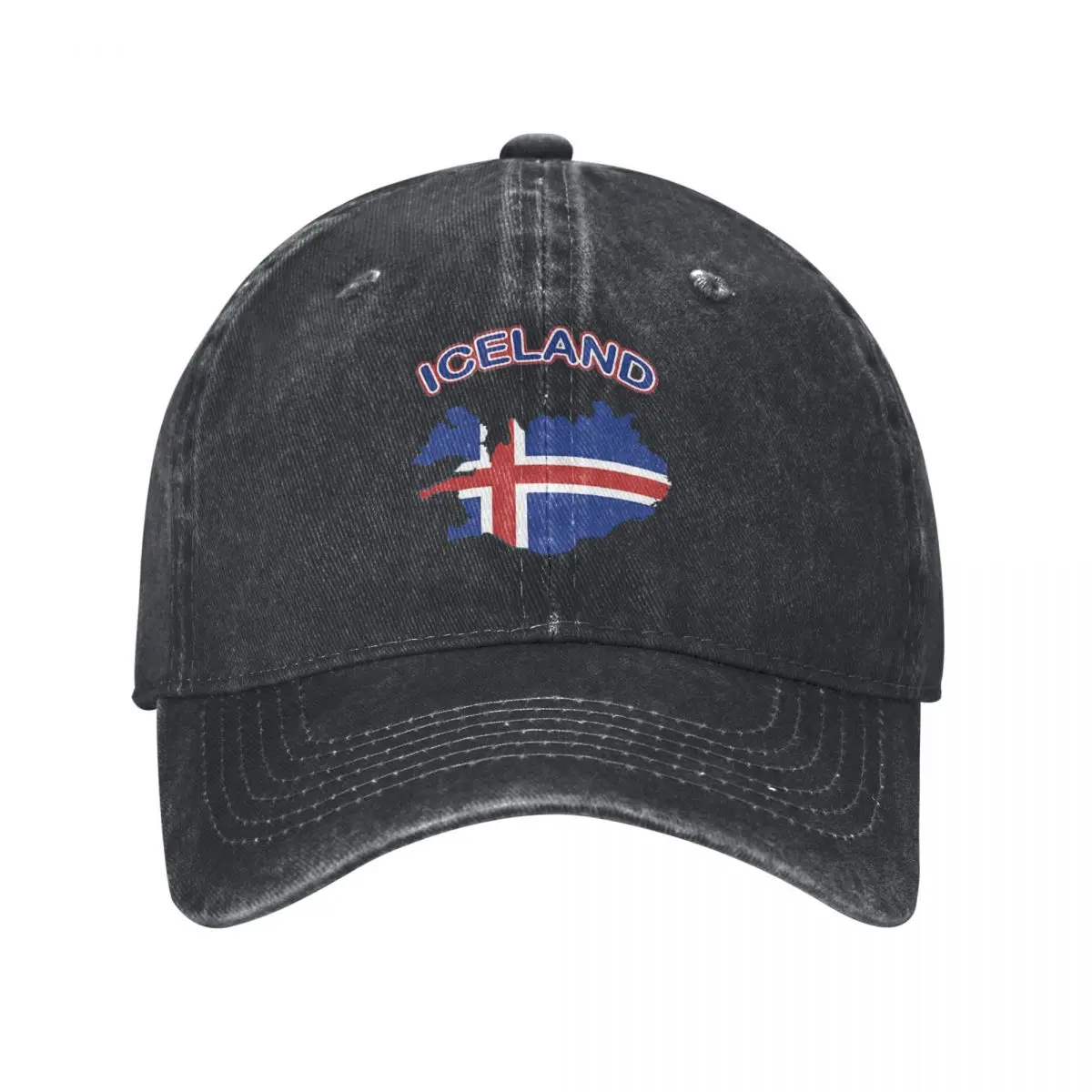 ICELAND Unisex Style Baseball Caps Distressed Washed Hats Cap Fashion Outdoor Summer Snapback Hat