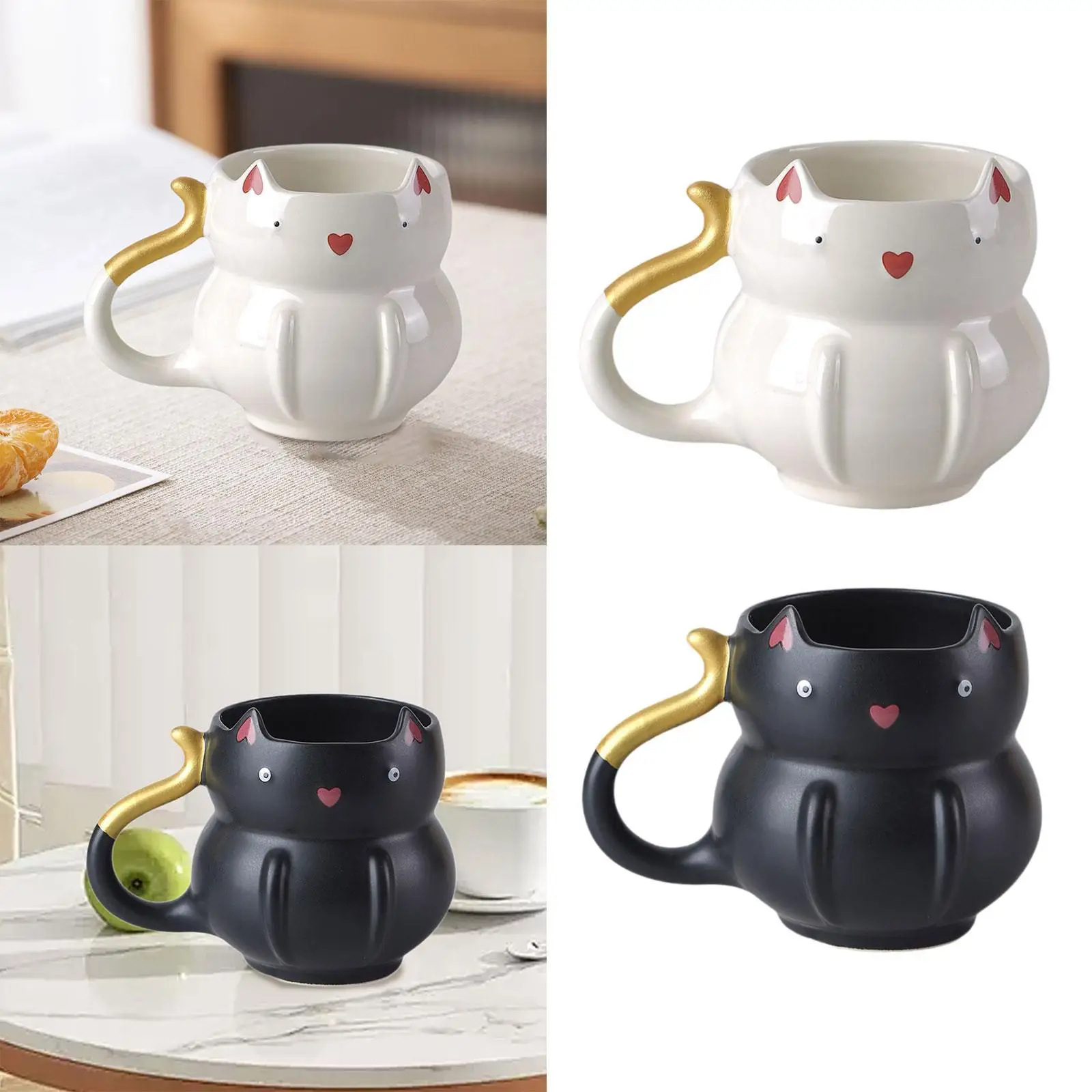 

Coffee Mug, Soup Mug, Teacup, Cute Reusable 425ml Tea Cup, Water Cup, for Hold