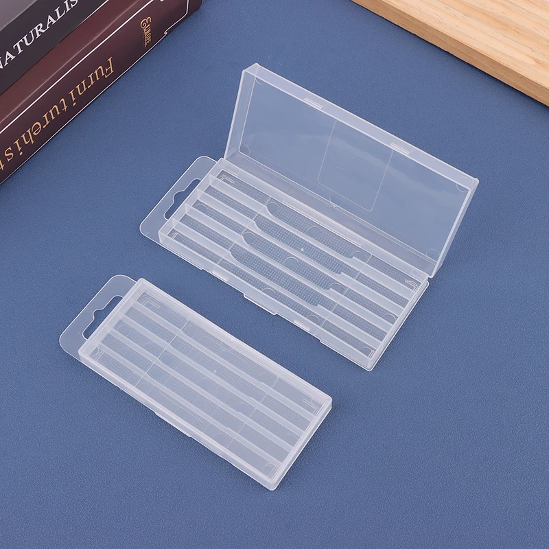 Plastic Twist Drill Empty Box Storage Box Toolbox Tool Accessories Woodworking Drill Bit 5/10 Hole Transparent Packaging Case