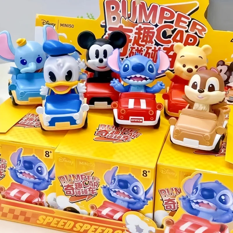 

Персонажи мультфильмов Диснея, бамперы, игрушечные машинки из ПВХ, слепая коробка, модные украшения, милые украшения, подарки для детей