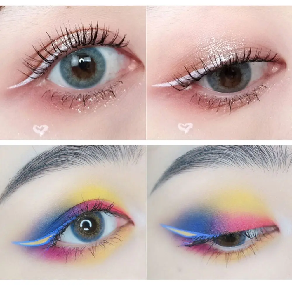 Pencil Cosmetics Non-smudge Neon Tint Highlight Colored Eyeliner Pen Eye Makeup Tool Liquid Eyeliner Pen Eye Liner Pencil