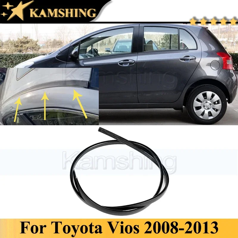 Kamshing For Toyota Yaris 2008 - 2013 Car Auto Rubber Roof Drip Finish Moulding Seal Strip