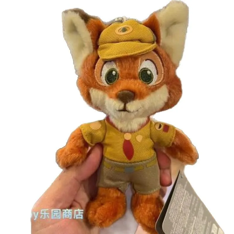 Porte-clés en peluche Disney Zootopia Nick Fox, sacs, animaux de dessin animé, poupée en peluche, pendentif, ornements mignons, cadeau d'anniversaire et de noël, jouets tendance