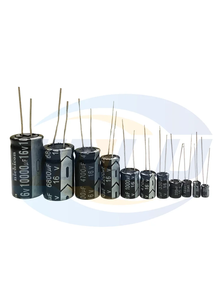 50pcs 16V47uf 4x7mm Aluminum Electrolytic Capacitor 47uf16v 16v 47uf 16wv 47mf 16vdc 47FD 16v47mf 47mf16v