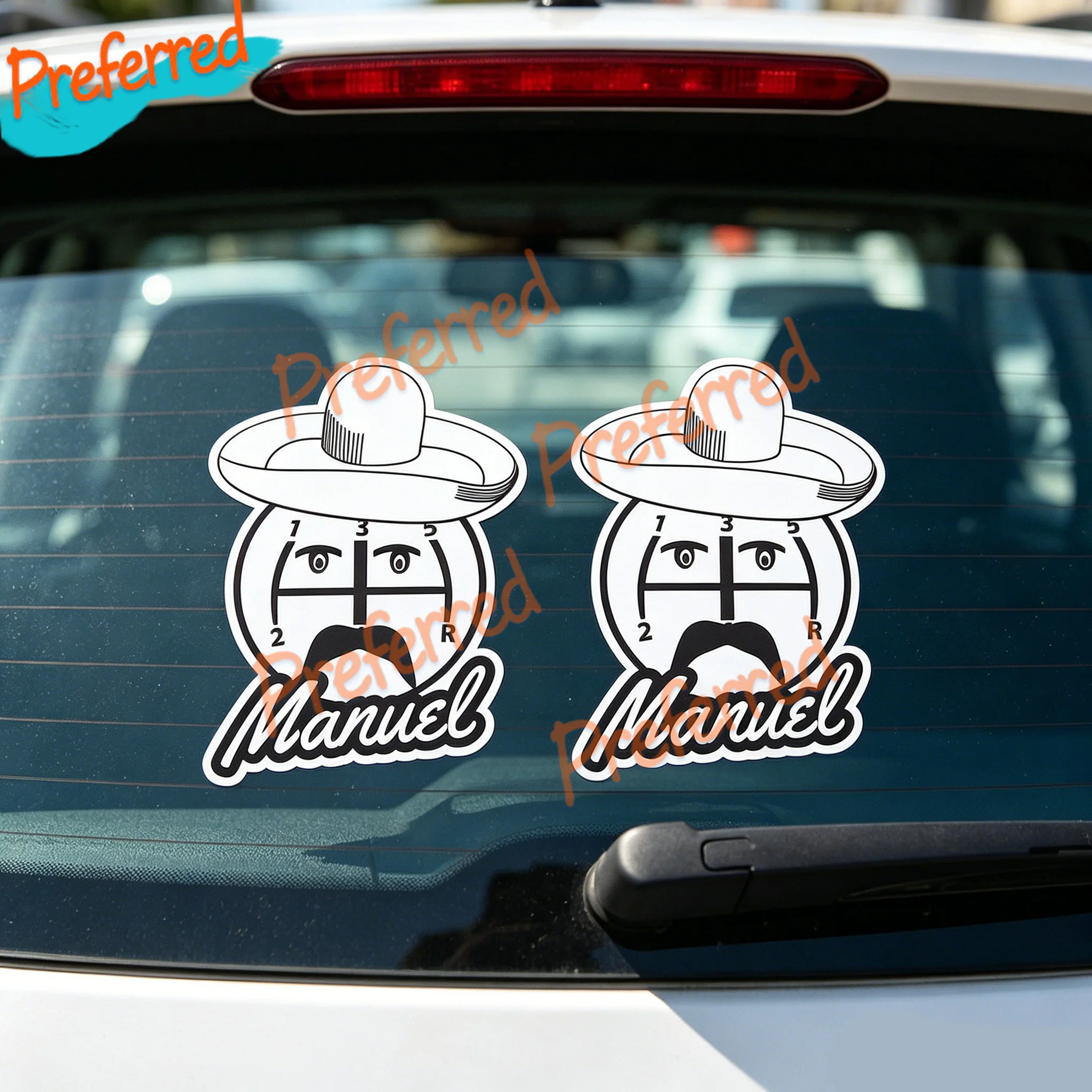 2x Manual Gear Meme Funny JDM Euro Dub Drift Car Vinyl Window Bumper Decal Sticker - Customizable in Any Sticker Size