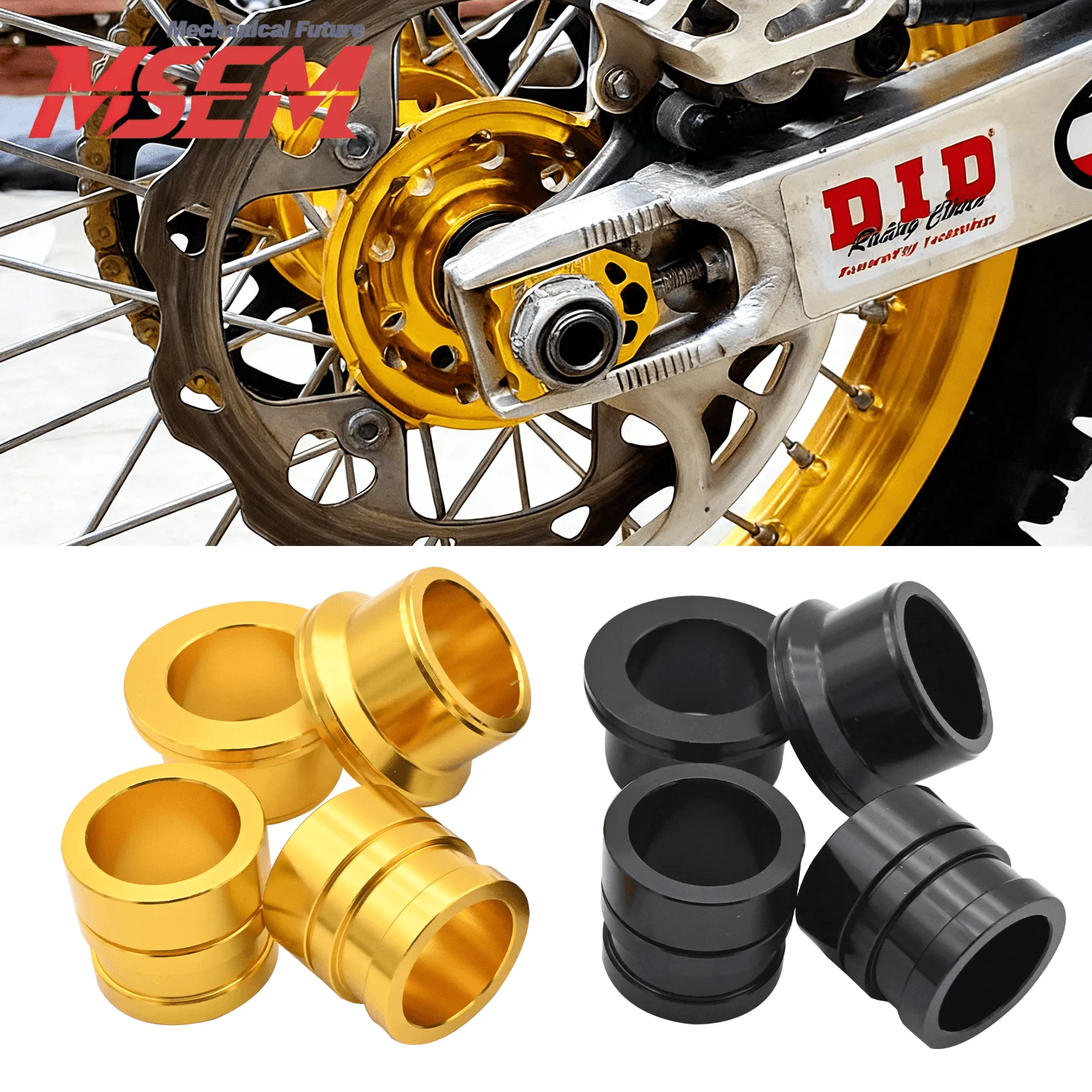 CNC Front Rear Wheel Hub Spacer For Suzuki RMZ250 RMZ450 RMX450Z Dirt Bike Electric Dirt Bike Motorcycles Accessories