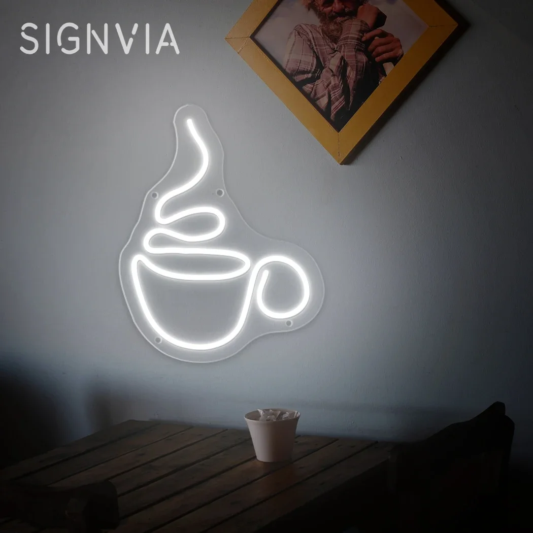 Coffee Neon Lights LED For Café House Restaurant Decoration Neon Lights Bookstore Beverage Shop Neon Lights Sign Wall Decor