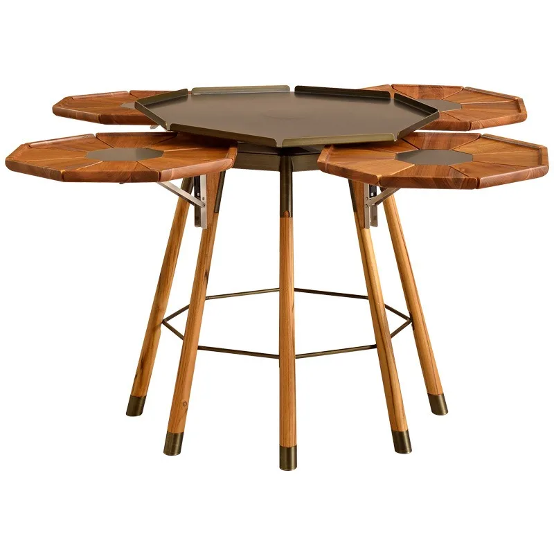 

All solid wood special-shaped table