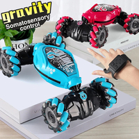 2024 Newest RC Stunt Car 2.4G Remote Control Cars RC Watch Gesture Sensor LED Rotation Gift Electronic Toy for Kids Boys