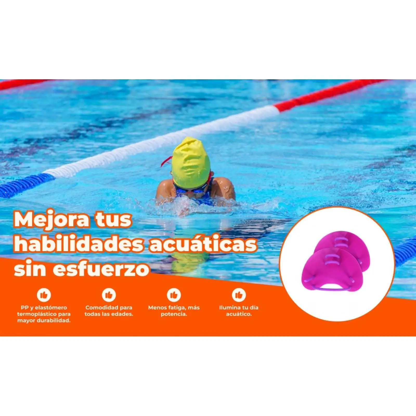 

Swim Training Hand Paddles Palm Gear Aquatic Fitness Accessories for Children Women Men Outdoor Indoor