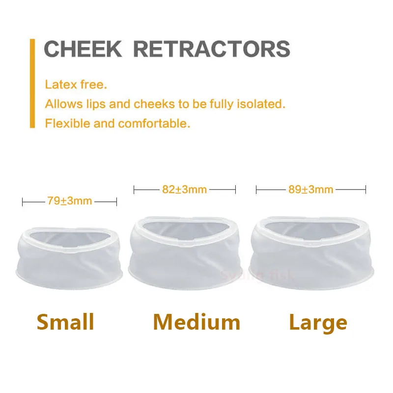 10/20Pcs Dental Rubber Mouth Opener Disposable Cheek Retractors Orthodontic Oral Lip Cheek Retractor O Shape Expander Dentistry