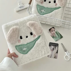 A6 Binder Plush Photo Album Kpop Idol Photocard Holder Kawaii Picture Albums Cartoon Photocards Collect Book School Stationery