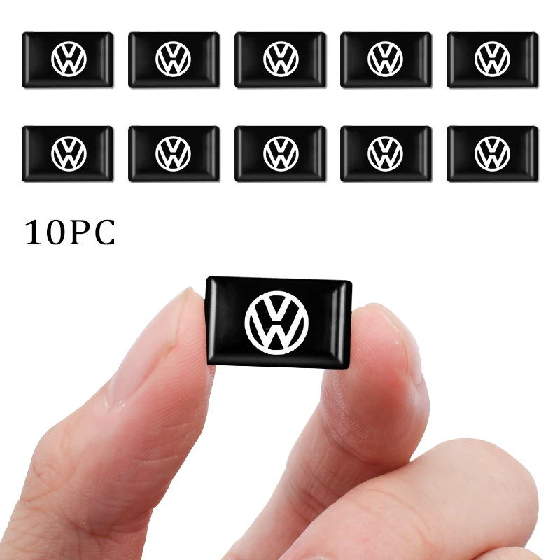 10/20/50pcs Car Accessories Epoxy Emblem Interior Stickers For VW Volkswagen Golf Polo Passat Touran accessories Car S