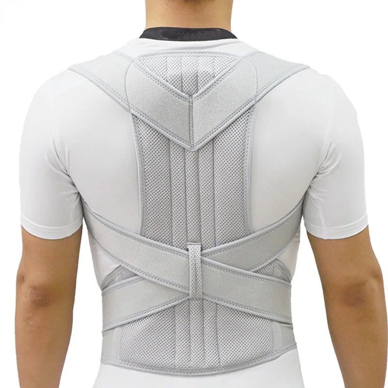 Adjustable Adult Corset Posture Corrector Belt for Women Men, Back Support Brace with Lumbar Pad, Comfortable Posture Support