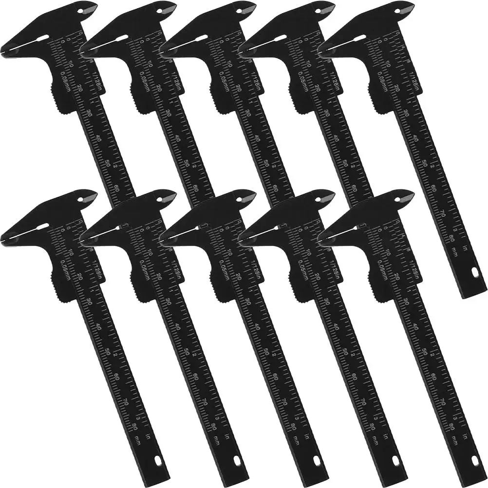 

10 Pcs Eyebrow Spacing Ruler Calipers Positioning Tool Facial Trimming Balance Bow Plastic Measuring Tool Lightweight Practical