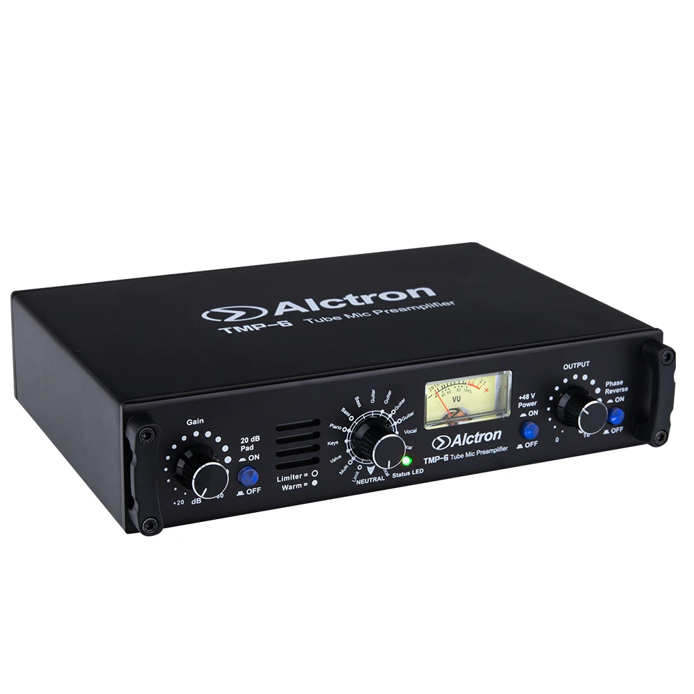 Alctron TMP-6 Multifunctional Microphone Amplifier, Studio Tube Microphone Amplifier, Preamp with 48V Phantom Power