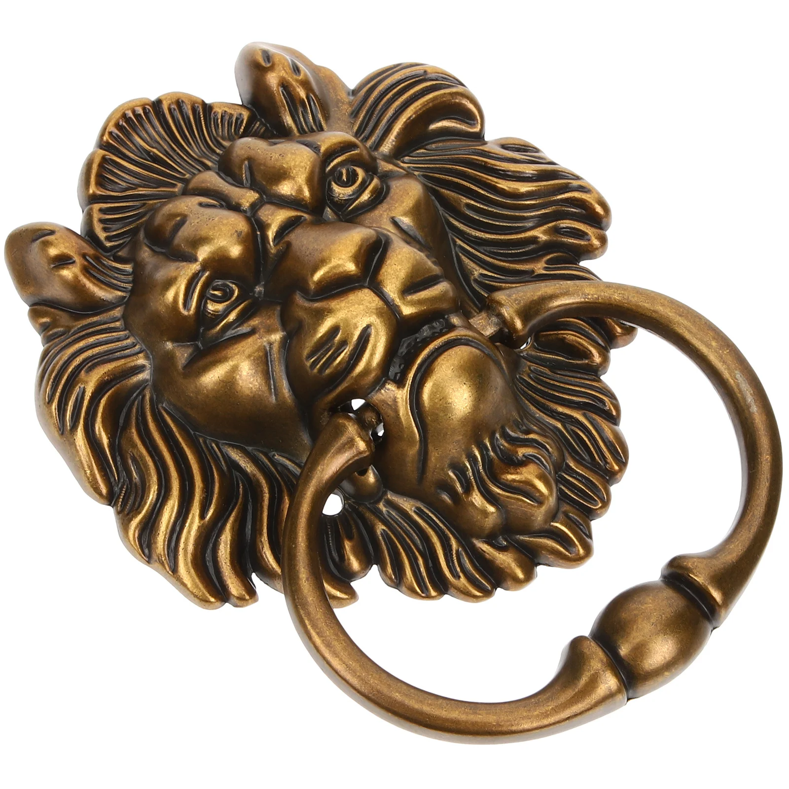 

Vintage Lion Head Zinc Alloy Cabinet Drawer Handles Wardrobe Door Pulls Durable Retro Furniture Knobs Drawer Pulls