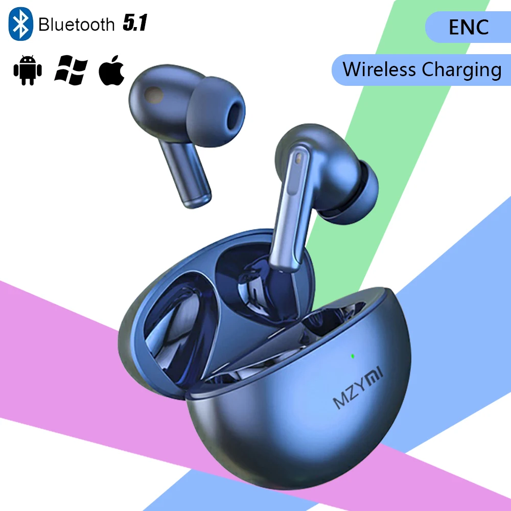 

MZYMI XY-70 ANC Wireless Earphone Noise Cancelling ENC In Ear Bluetooth Headphone Touch Control Wireless Charging Sport Earbuds