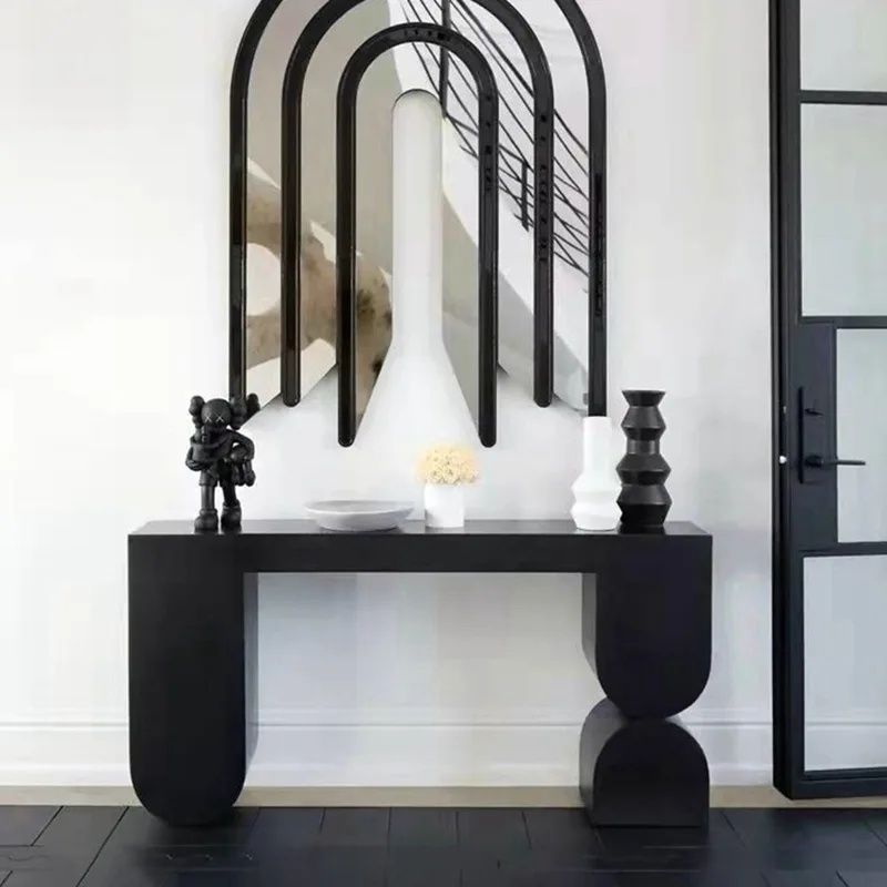 Nordic Creative Entrance Table Model Room Club Case Modern Light Luxury Simple End View Table Hotel Corridor Decoration Table