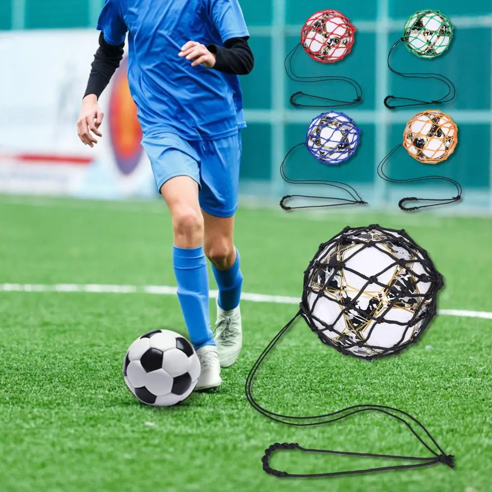 

Football Training Mesh Bag Football Practice Tool Soccer Ball Net Kicker Football Kick Trainer for Solo Soccer for Youth