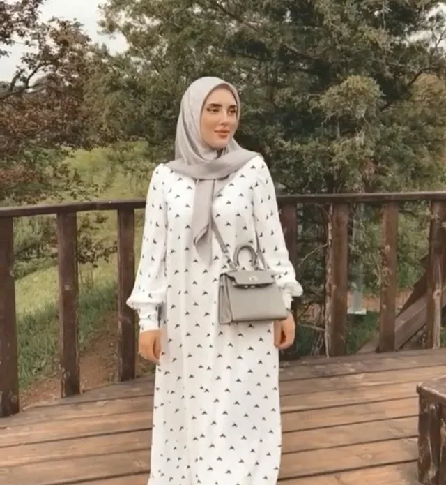 Eid Muslim Hijab Dress Fashion Printed Islam Abayas for Women Turkish Dresses Dubai Abaya Turkey Nida Kaftan Vestido Arabe Mujer