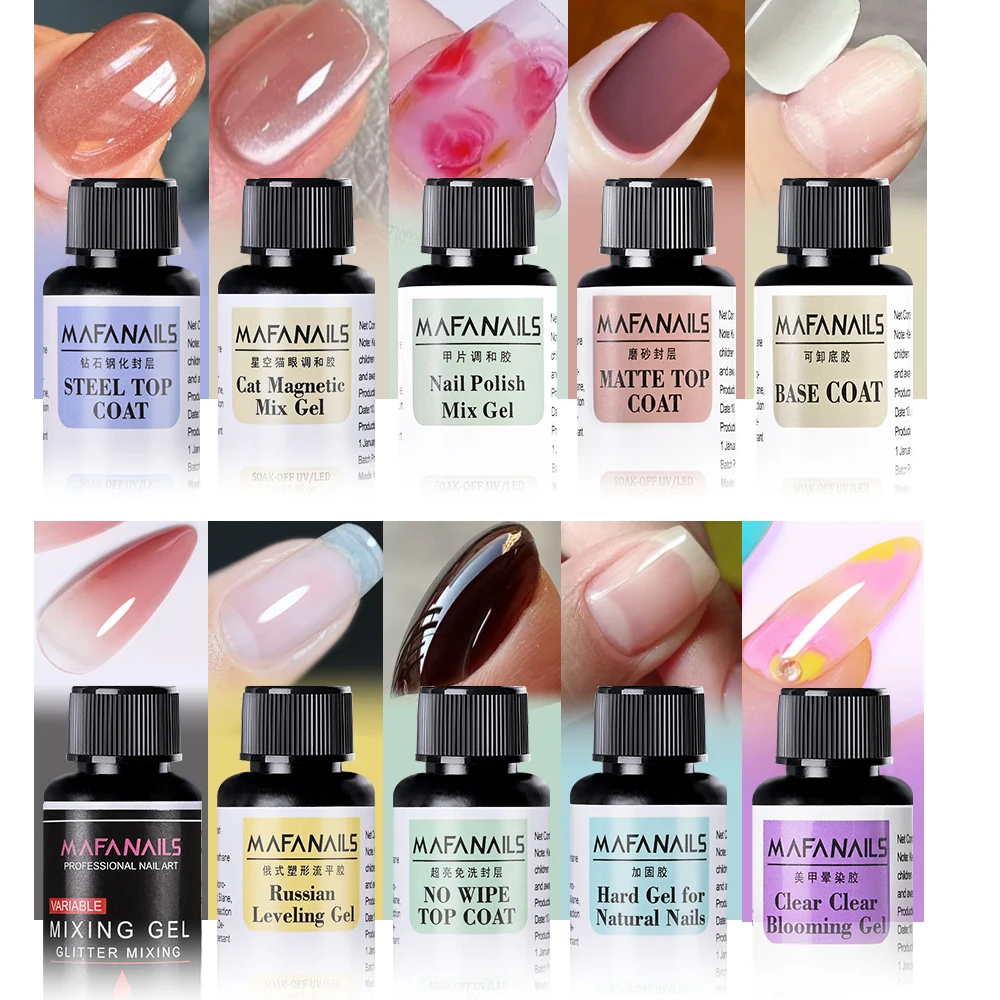 30ml Mixing Nail Gel Blending Gel Matte Top Coat Blooming per tutti i tipi Nail Art Glitter paillettes Manicure Mix Gel Blend vernice