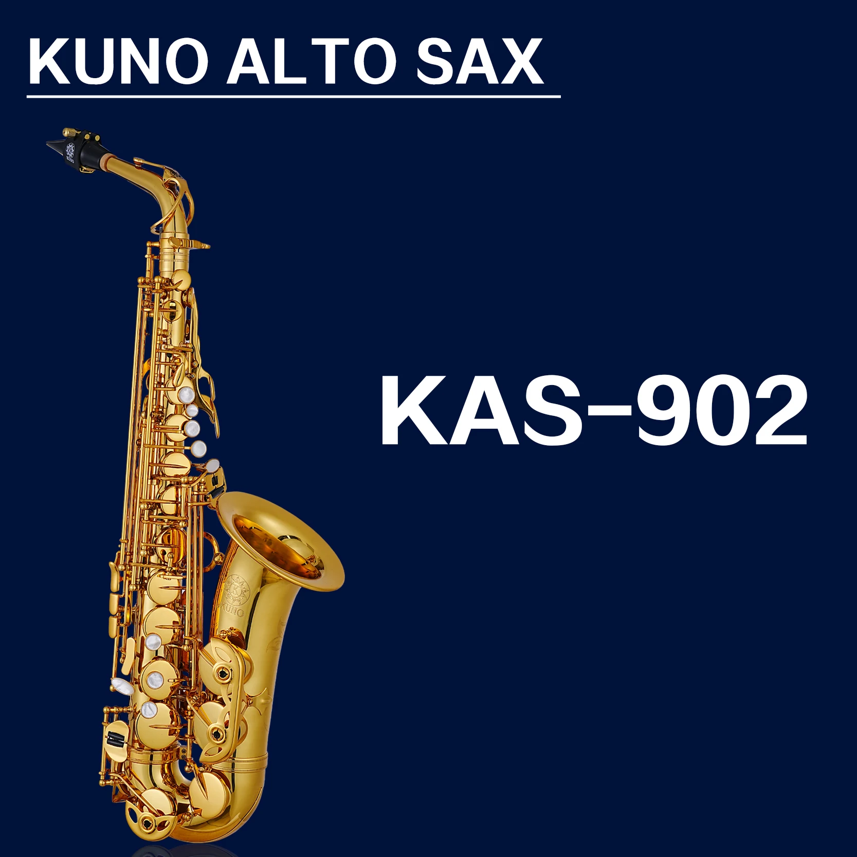KAS-902 Eb Alto Saxophone Golden Lacquer Student Beginner Professional Performance Woodwinds